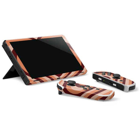 Autumn Heart Pattern Nintendo Switch OLED (2021) Skin